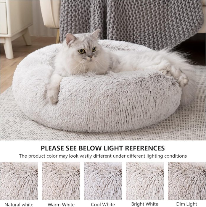 Love's Cabin 20in Waterproof Cat Bed - Tie-Dye/Coffee (image 2)
