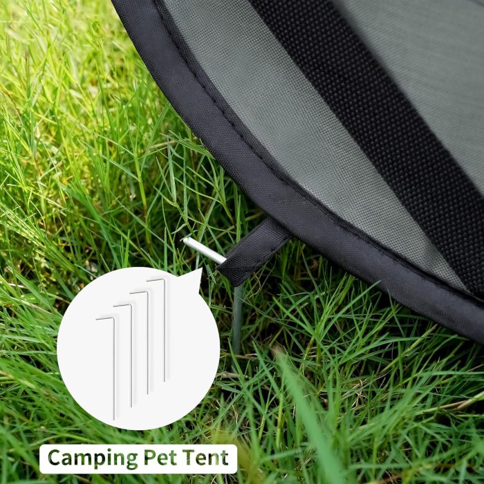 Love's cabin 36in Portable Dog Bed - Dark Grey (image 5)