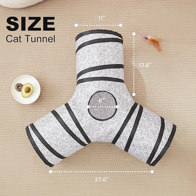 Love's Cabin Cat Tunnel Tube (Gray) (image 5)