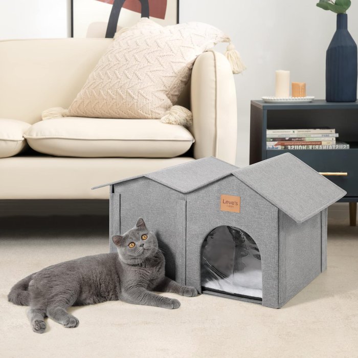 Love's Cabin Outdoor Cat House - Insulated & Weatherproof (image 2)