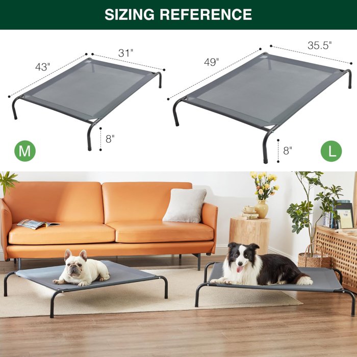Love's cabin Outdoor Dog Bed - Cooling Pet Cot (image 5)