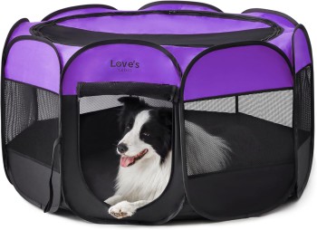 Love's cabin Portable Indoor/Outdoor Dog Playpen