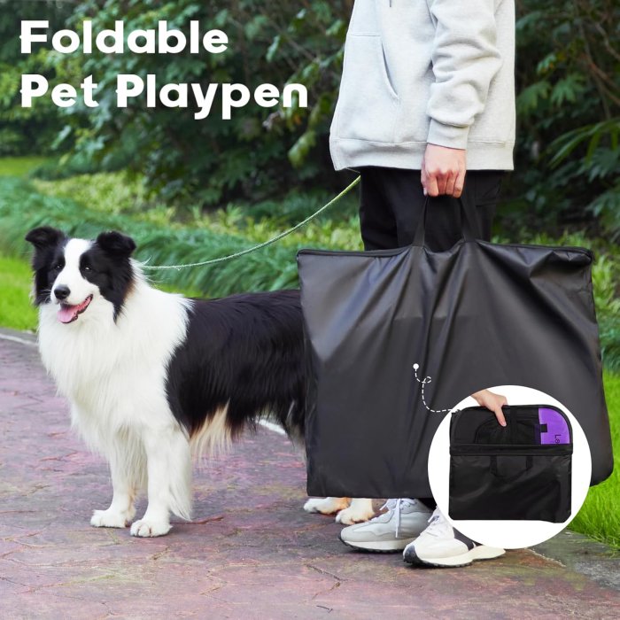 Portable Pet Playpen (Purple) Love's Cabin (image 5)